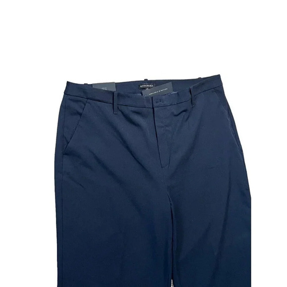 Banana Republic Wide Leg Crop Navy Dress Pants 20 High Rise Stretch Tailored - Picture 2 of 8